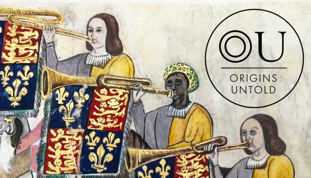 Who Do You Think You Were? programme cover image depicting the black Tudor trumpeter John Blanke